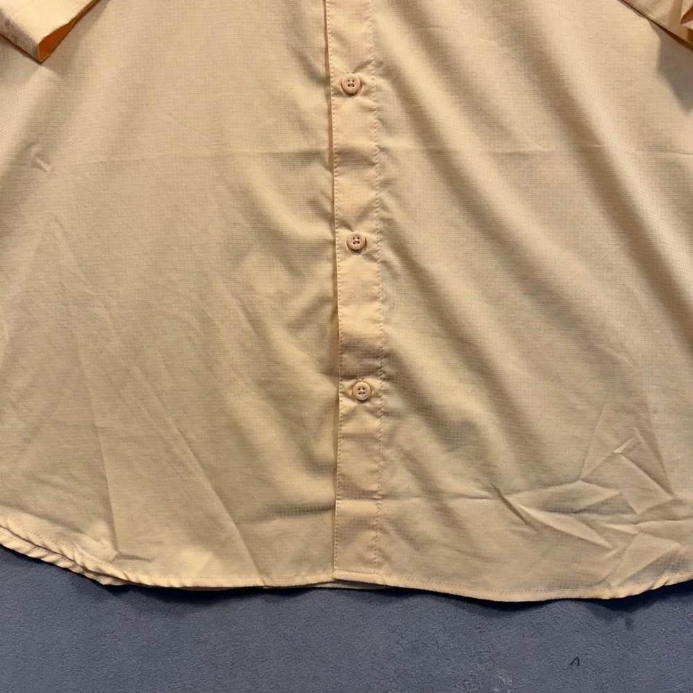 Columbia Fishing Shirt Mens XXL Peach Omni-Shade Short Sleeve PFG Excellent - Picture 5 of 9
